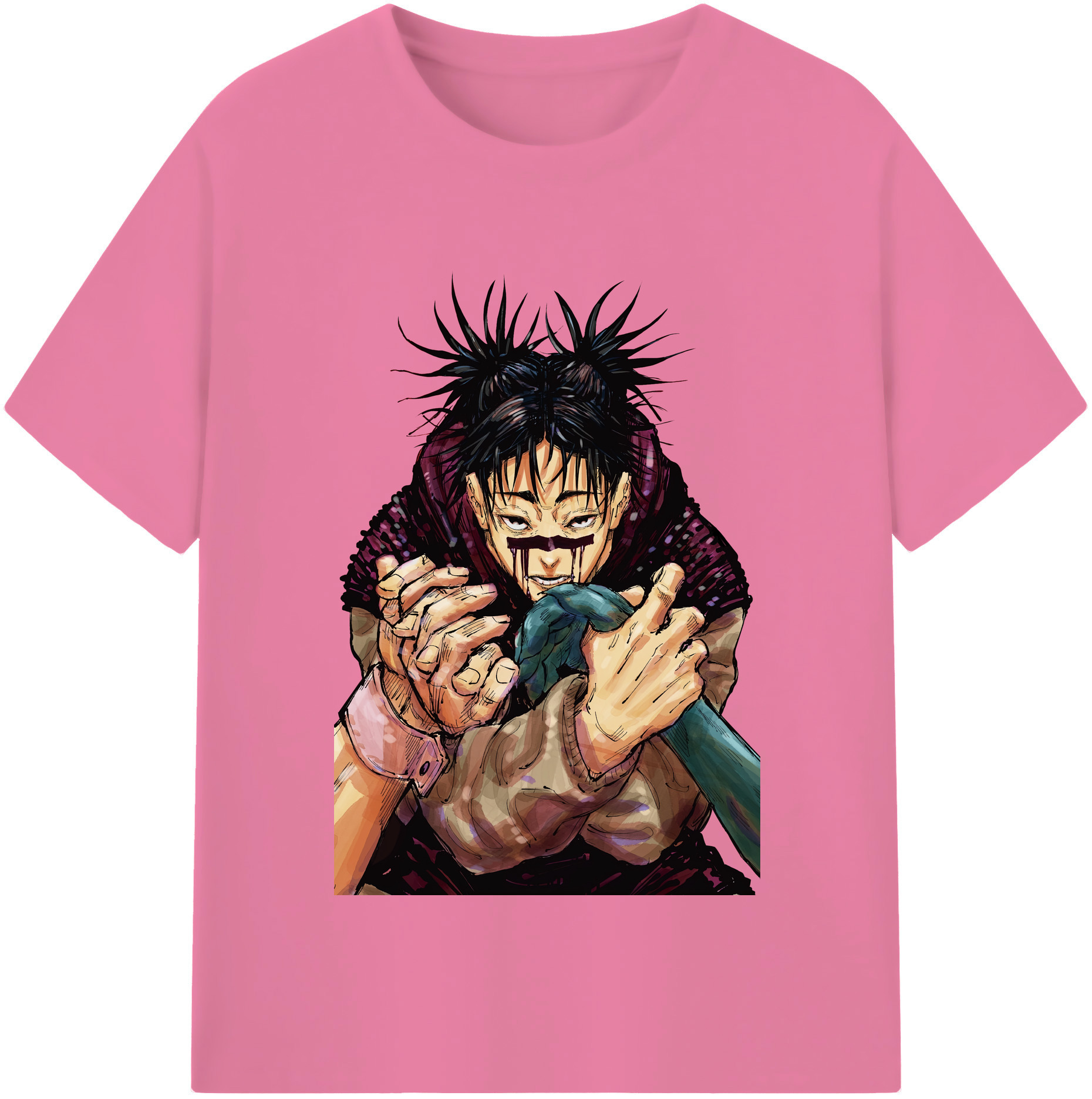 （画像用） 呪術廻戦 Jujutsu Kaisen 綿100％半袖Tシャツ（フロントプリント）